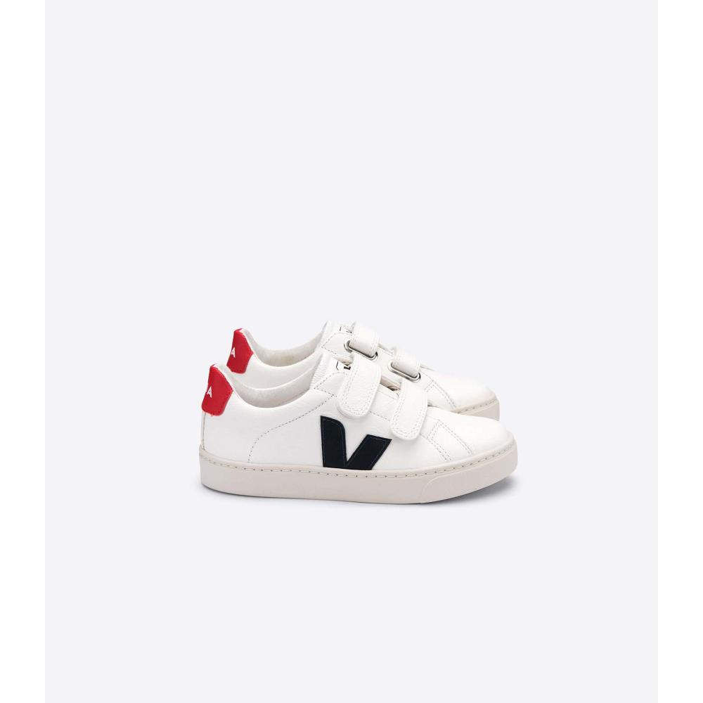 Veja ESPLAR CHROMEFREE Kids\' Shoes White/Blue | CA 729SGL